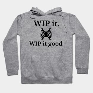 Crochet • WIP It Good Craft Humor Hoodie